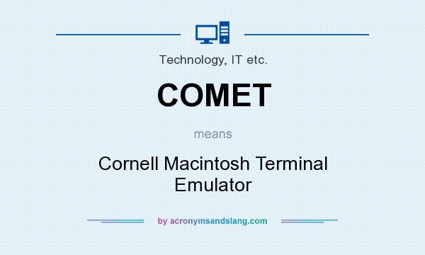 What does COMET mean? It stands for Cornell Macintosh Terminal Emulator
