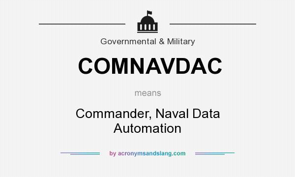 What does COMNAVDAC mean? It stands for Commander, Naval Data Automation