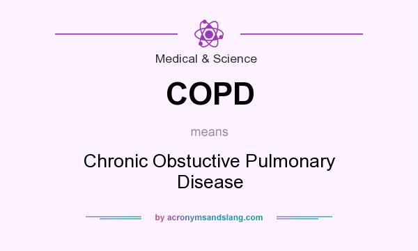 What does COPD mean? It stands for Chronic Obstuctive Pulmonary Disease