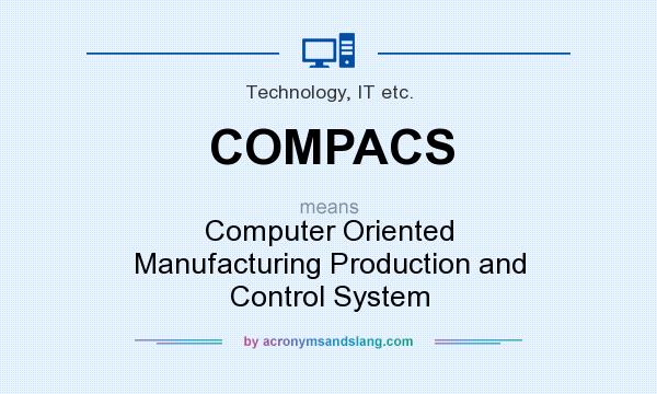 What does COMPACS mean? It stands for Computer Oriented Manufacturing Production and Control System