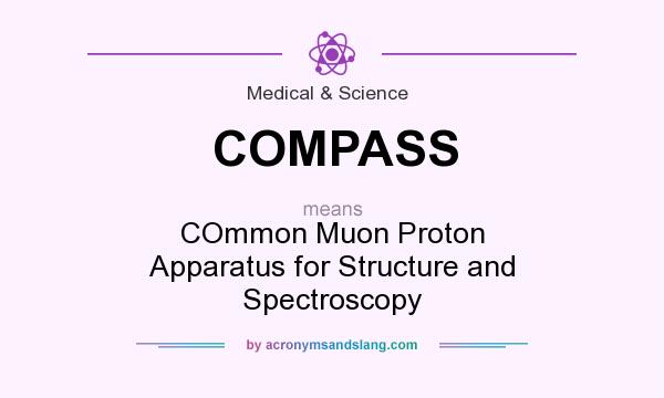 What does COMPASS mean? It stands for COmmon Muon Proton Apparatus for Structure and Spectroscopy