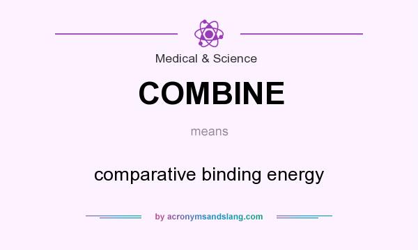 What does COMBINE mean? It stands for comparative binding energy