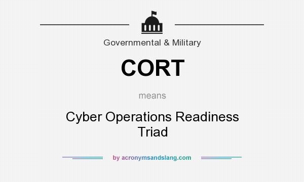 What does CORT mean? It stands for Cyber Operations Readiness Triad