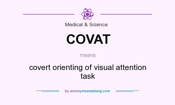 What does COVAT mean? It stands for covert orienting of visual attention task