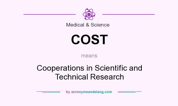 What does COST mean? It stands for Cooperations in Scientific and Technical Research