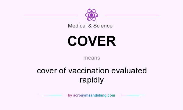 What does COVER mean? It stands for cover of vaccination evaluated rapidly