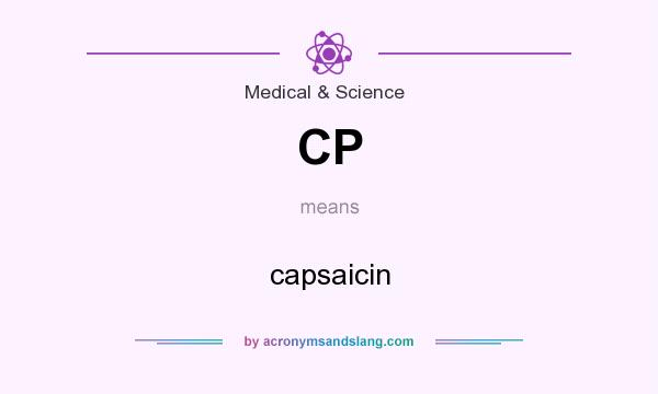 What does CP mean? It stands for capsaicin
