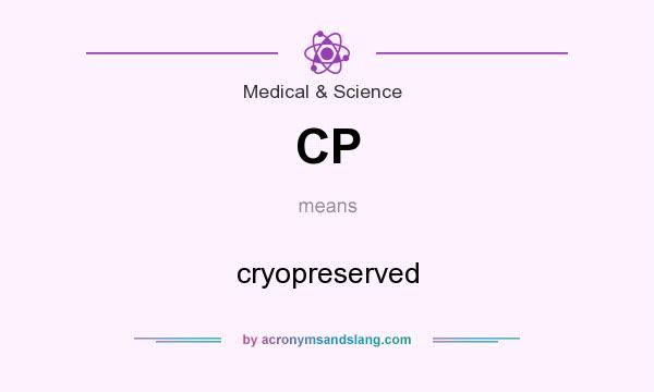 What does CP mean? It stands for cryopreserved