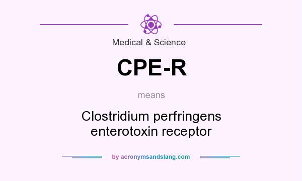 What does CPE-R mean? It stands for Clostridium perfringens enterotoxin receptor