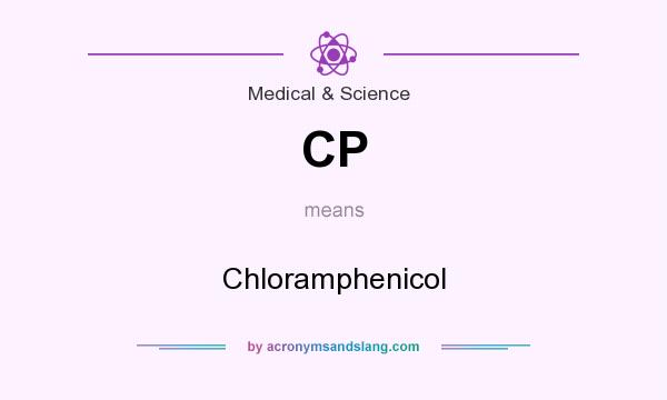 What does CP mean? It stands for Chloramphenicol