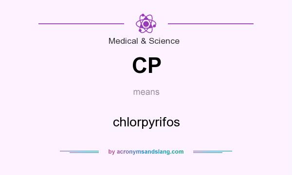 What does CP mean? It stands for chlorpyrifos