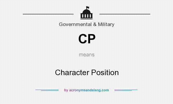 What does CP mean? It stands for Character Position
