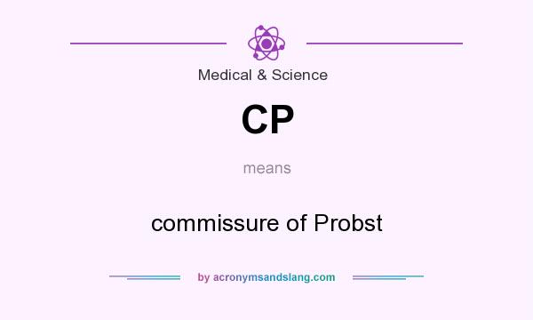 What does CP mean? It stands for commissure of Probst