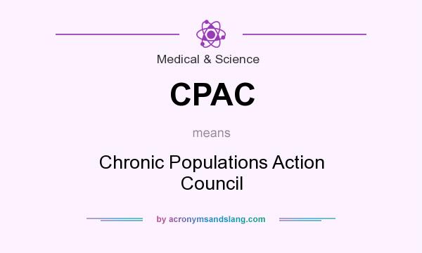 What does CPAC mean? It stands for Chronic Populations Action Council