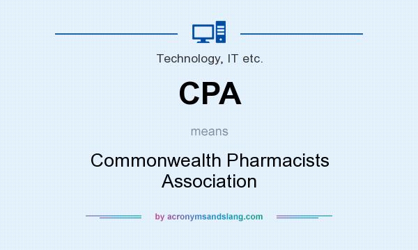 What does CPA mean? It stands for Commonwealth Pharmacists Association
