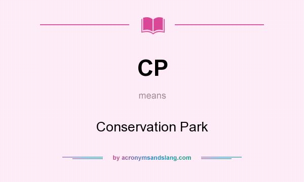 What does CP mean? It stands for Conservation Park