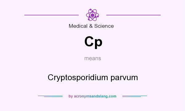 What does Cp mean? It stands for Cryptosporidium parvum