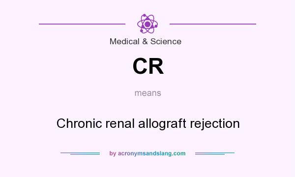 What does CR mean? It stands for Chronic renal allograft rejection