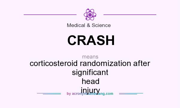 What does CRASH mean? It stands for corticosteroid randomization after significant head injury