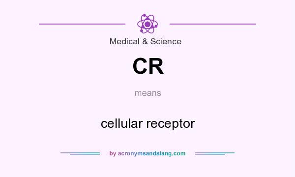 What does CR mean? It stands for cellular receptor