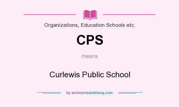 What does CPS mean? It stands for Curlewis Public School