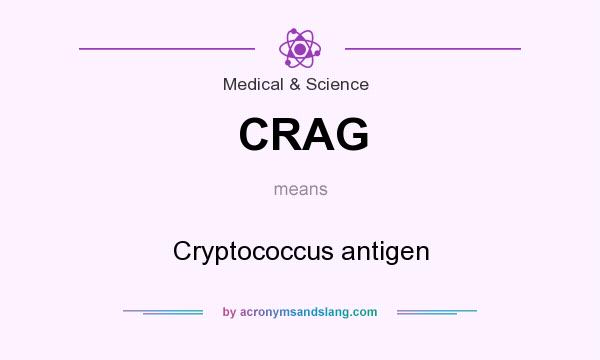 What does CRAG mean? It stands for Cryptococcus antigen