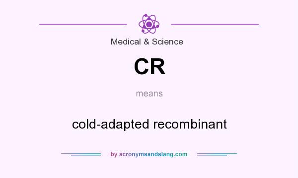 What does CR mean? It stands for cold-adapted recombinant