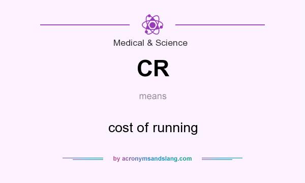 What does CR mean? It stands for cost of running