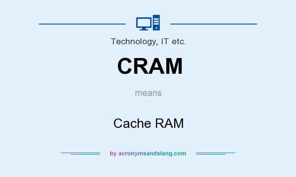 What does CRAM mean? It stands for Cache RAM