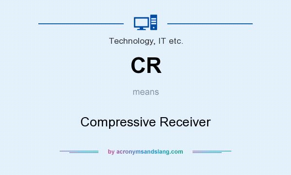 What does CR mean? It stands for Compressive Receiver