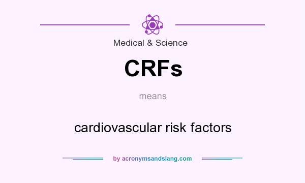 What does CRFs mean? It stands for cardiovascular risk factors