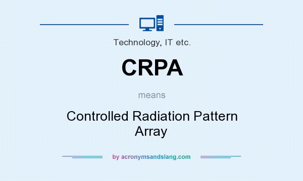 What does CRPA mean? It stands for Controlled Radiation Pattern Array