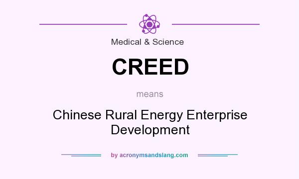 What does CREED mean? It stands for Chinese Rural Energy Enterprise Development