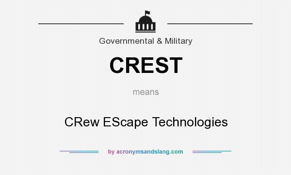 What does CREST mean? It stands for CRew EScape Technologies