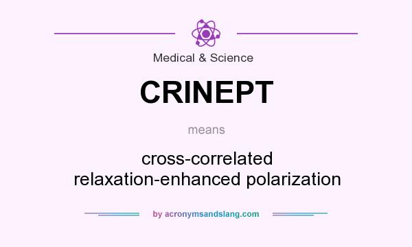 What does CRINEPT mean? It stands for cross-correlated relaxation-enhanced polarization