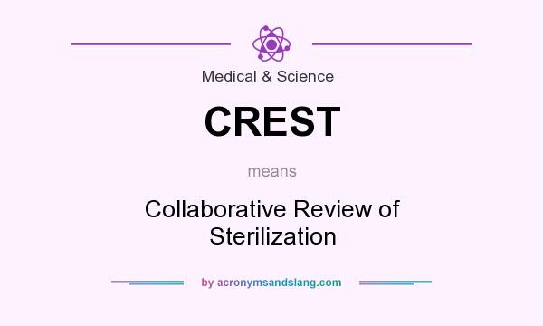 What does CREST mean? It stands for Collaborative Review of Sterilization