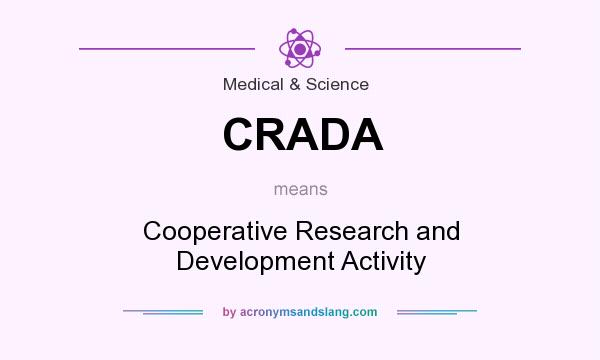 What does CRADA mean? It stands for Cooperative Research and Development Activity