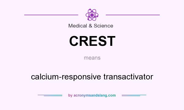 What does CREST mean? It stands for calcium-responsive transactivator