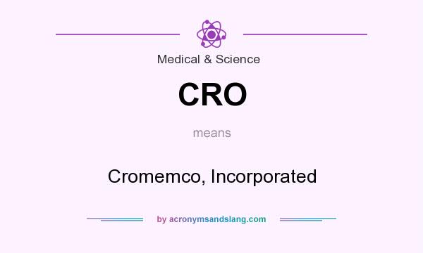 What does CRO mean? It stands for Cromemco, Incorporated