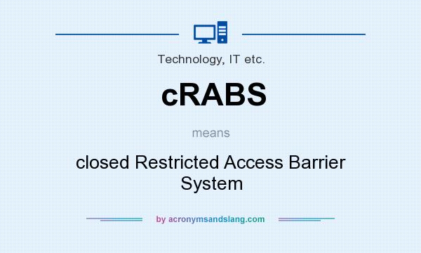 What does cRABS mean? It stands for closed Restricted Access Barrier System