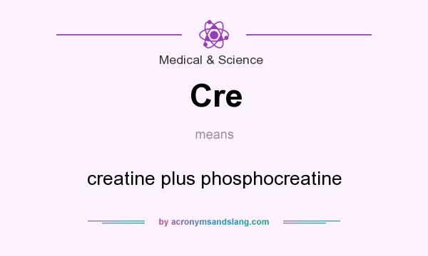 What does Cre mean? It stands for creatine plus phosphocreatine