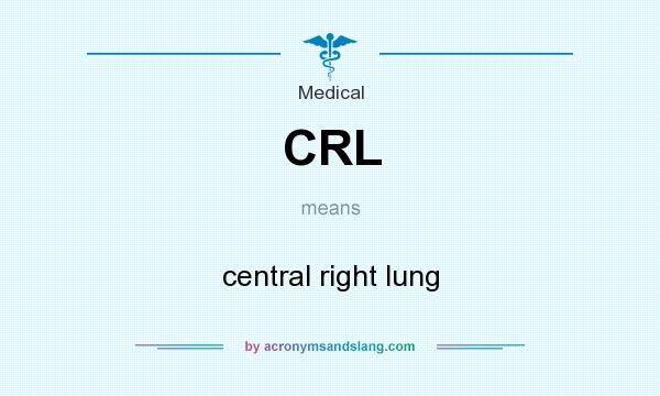 What does CRL mean? It stands for central right lung