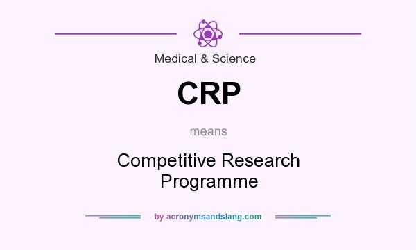 What does CRP mean? It stands for Competitive Research Programme