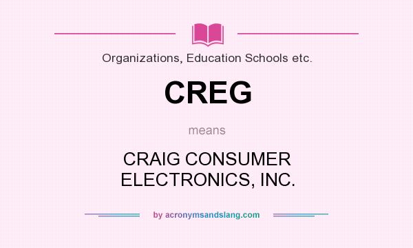 What does CREG mean? It stands for CRAIG CONSUMER ELECTRONICS, INC.