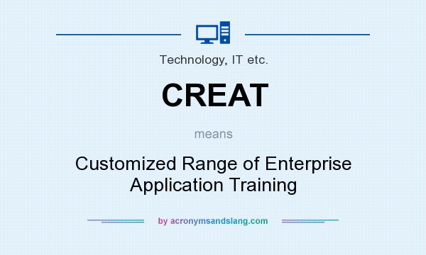 What does CREAT mean? It stands for Customized Range of Enterprise Application Training