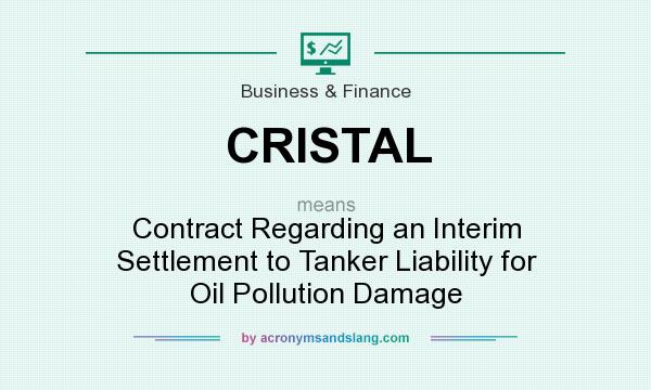 What does CRISTAL mean? It stands for Contract Regarding an Interim Settlement to Tanker Liability for Oil Pollution Damage