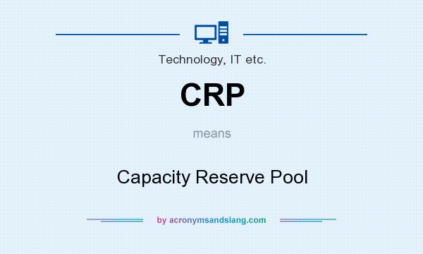 What does CRP mean? It stands for Capacity Reserve Pool