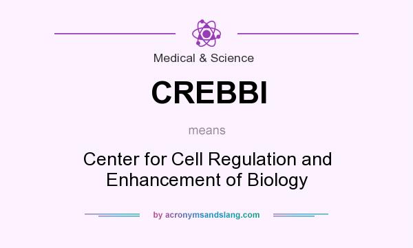 What does CREBBI mean? It stands for Center for Cell Regulation and Enhancement of Biology