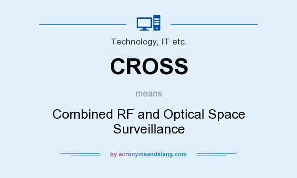 What does CROSS mean? It stands for Combined RF and Optical Space Surveillance