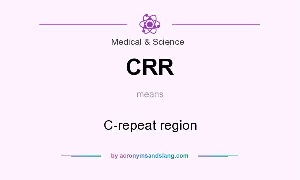 What does CRR mean? It stands for C-repeat region